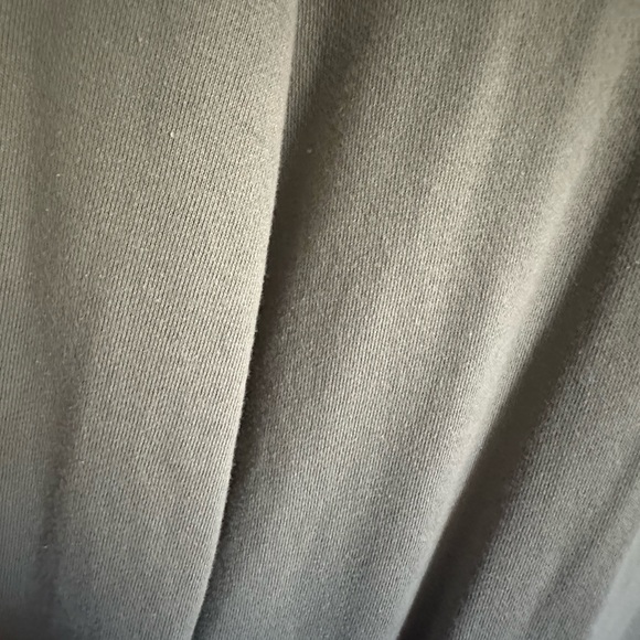 Olive Green Hooded Sweater dress w/ pockets - Picture 6 of 7